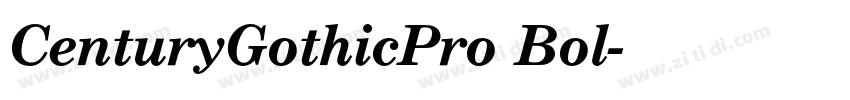 CenturyGothicPro Bol字体转换